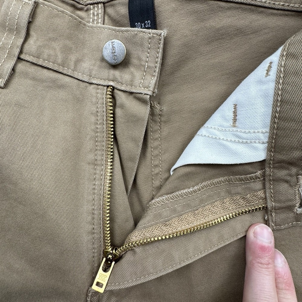 Carhartt Relaxed Fit Twill Work Pants Men's Sz 30x32 BN0324-M Tan Khaki - Picture 8 of 16